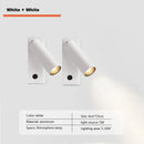Modern minimalist black & white led wall light bedroom spotlight