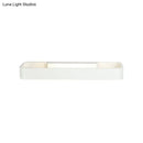 Modern minimalist black & white rectangular wall lamp bedroom light