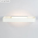 Modern minimalist black & white rectangular wall lamp bedroom light