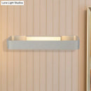 Modern minimalist black & white rectangular wall lamp bedroom light