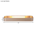 Modern minimalist black & white rectangular wall lamp bedroom light