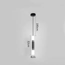 Modern minimalist black & white ring pendant lamp dining room led
