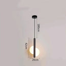 Modern minimalist black & white ring pendant lamp dining room led