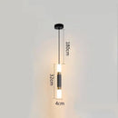 Modern minimalist black & white ring pendant lamp dining room led