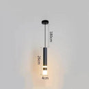 Modern minimalist black & white ring pendant lamp dining room led