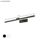 DecorBites™ Modern Tubular LED Vanity Lamp in Black/White Finish for Bathroom Wall Lighting