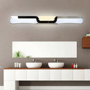 Modern minimalist black & white vanity sconce light bathroom warm white