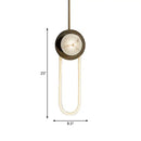 Modern minimalist bronze & white oval wall lamp bedroom light