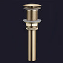 Modern minimalist brushed gold brass basin faucet bathroom fixture
