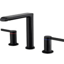 Modern minimalist brushed gold brass basin faucet bathroom fixture