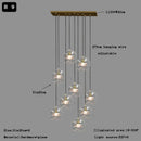 Modern minimalist clear glass ball pendant light for dining room