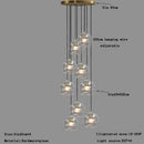 Modern minimalist clear glass ball pendant light for dining room