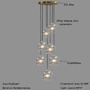 Modern minimalist clear glass ball pendant light for dining room