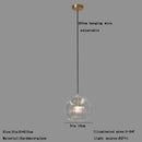 Modern minimalist clear glass ball pendant light for dining room