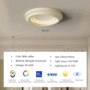 Modern minimalist cream led ceiling light for bedroom ambient decor