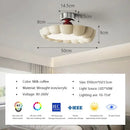 Modern minimalist cream led ceiling light for bedroom ambient decor
