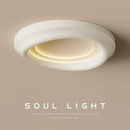 Modern minimalist cream led ceiling light for bedroom ambient decor