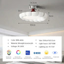 Modern minimalist cream led ceiling light for bedroom ambient decor