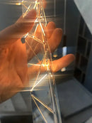 Modern minimalist crystal led pendant light for living room