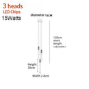 Modern minimalist crystal led pendant light for living room