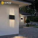 Modern minimalist decorbites 12w black outdoor sconce light garden lamp