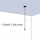 Modern minimalist decorbites black rope pendant lamp living room light