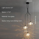 Modern minimalist decorbites glass ball chandelier staircase light