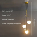 Modern minimalist decorbites glass ball chandelier staircase light