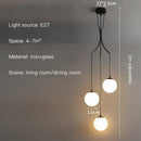 Modern minimalist decorbites glass ball chandelier staircase light