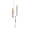 Modern minimalist elegant led glass chandelier for dining room