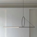 Modern minimalist geometric chandelier black dining room pendant light