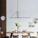 Modern minimalist geometric chandelier black dining room pendant light