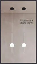 Modern minimalist glass ball led ceiling chandelier for dining room