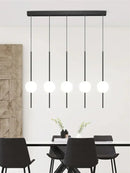Modern minimalist glass ball led ceiling chandelier for dining room