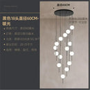 Modern minimalist glass ball led ceiling chandelier for dining room