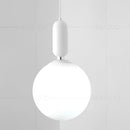 Modern minimalist glass ball led pendant lamp bedroom black & gold