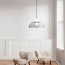 Modern minimalist glass ball pendant light for living room