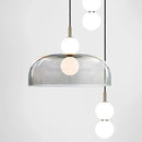 Modern minimalist glass ball pendant light for living room