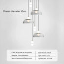 Modern minimalist glass ball pendant light for living room
