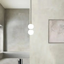 Modern minimalist glass ball pendant light for living room