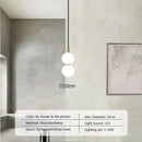 DecorBites™ Glass Ball Pendant Light: Modern Decor for Duplex Stairwells, Living Room, Bedroom