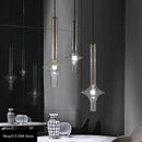 Modern minimalist glass pendant light kitchen hanging lamp