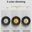 Modern minimalist gold & black led wall lamps for living room