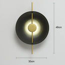 Modern minimalist gold & black led wall lamps for living room