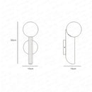 Modern minimalist gold decorbites glass ball wall lamps bedroom light