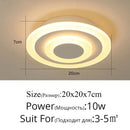 Modern minimalist gold led ceiling light living room curved arms