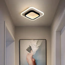 Modern minimalist gold led ceiling light living room curved arms