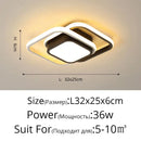 Modern minimalist gold led ceiling light living room curved arms