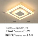 Modern minimalist gold led ceiling light living room curved arms