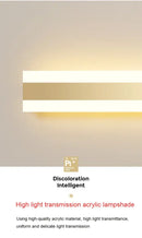 Modern minimalist gold led outdoor wall sconce garden light